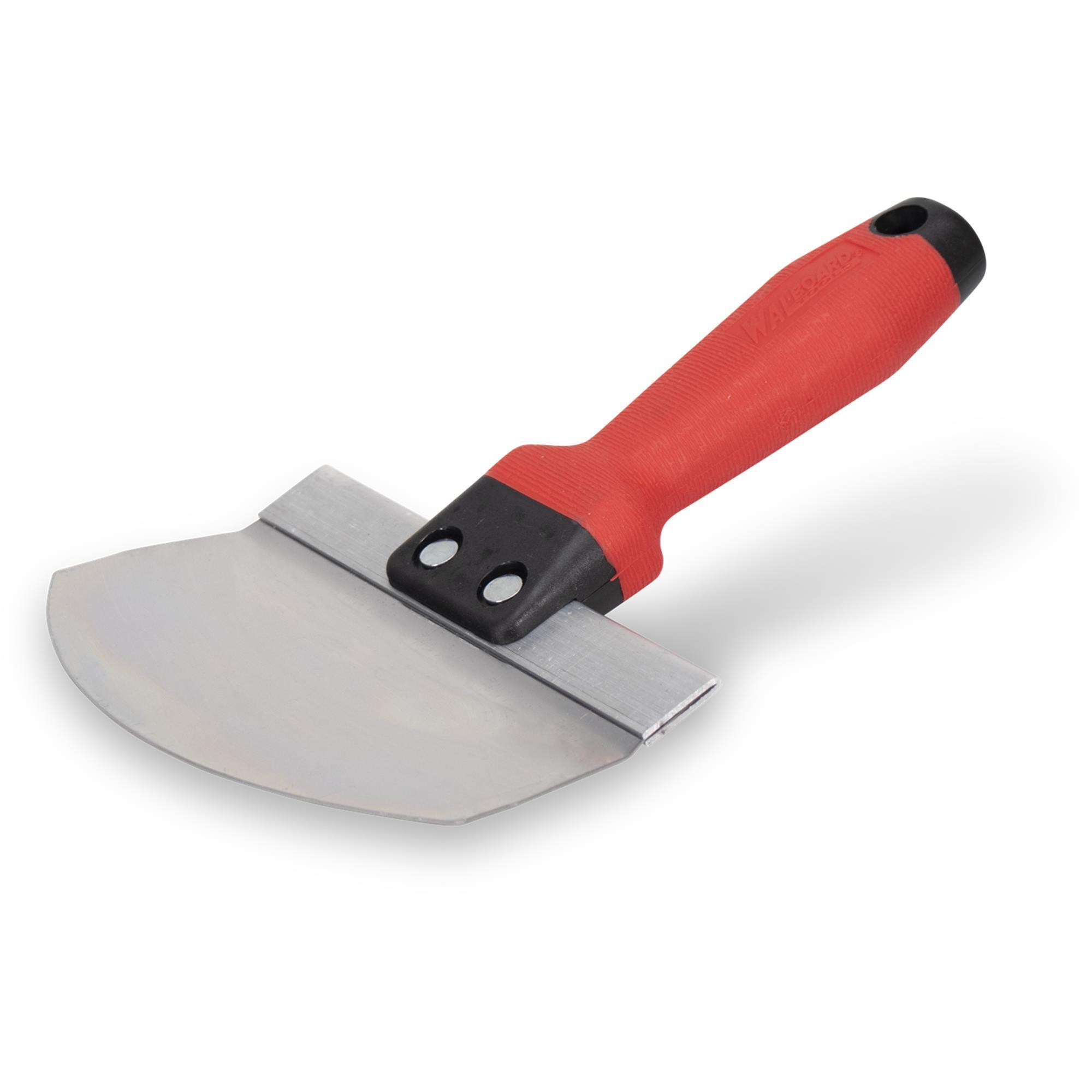 Wal-Board Bucket Scoop — Stainless Steel Blade, Tuff-Grip Handle, Fits 3-Gal. and 5-Gal. Buckets, Model# 005-002